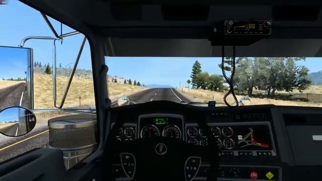 American Truck Simulator Gameplay Pc: Montana to Idaho Hauling 15t of Lumber with Kenworth W900! смотреть онлайн