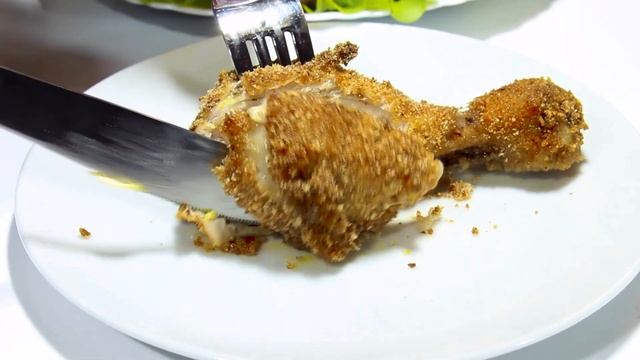 Ножки готовлю только так! Куриные голени в панировке без капли масла. Панировочные сухари с паприко смотреть онлайн