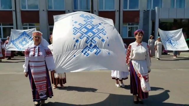 "Льняная карусель". Представление на центральной площади г. п. Корма смотреть онлайн