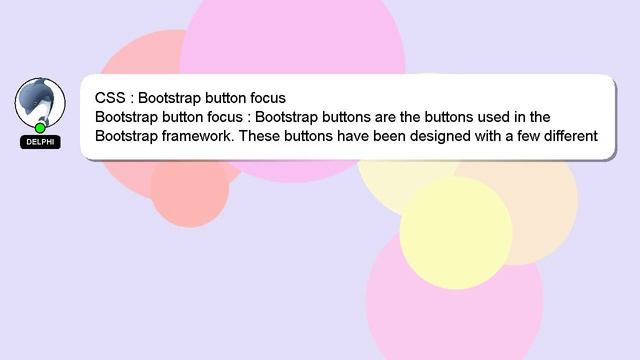 CSS : Bootstrap button focus смотреть онлайн