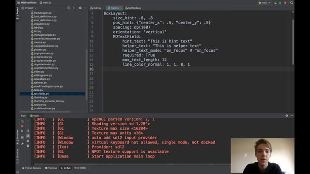 Learn to Make Beautiful Mobile Apps in Python | KivyMD Tutorial - MDTextField(s) смотреть онлайн