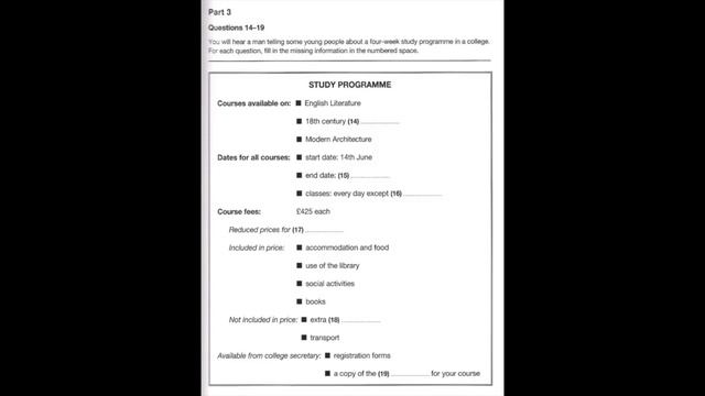 Listening B1, PET 7, Test 2, Part 3 смотреть онлайн