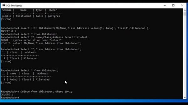 01 PostgreSQL Tutorial for Beginners | SQL Shell commands in PostgreSQL | pgAdmin4 | coderbaba