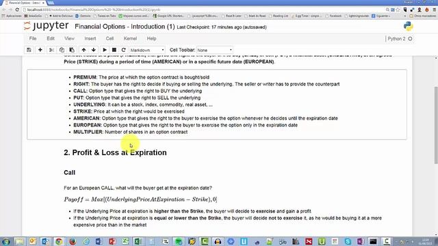 Python for Trading & Investment Course - Financial Options - Introduction (1) смотреть онлайн