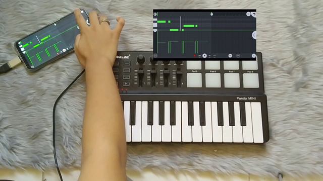 Live Looping in Fl Studio Mobile + Panda Mini MIDI Controller смотреть онлайн