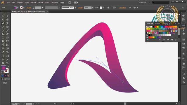 Letter Logo Design Tutorial without CorelDRAW X7 - Logo design illustrator - logo tutorial смотреть онлайн