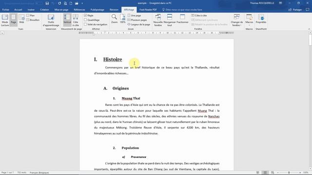 Gérer l'onglet AFFICHAGE - Tutoriel Microsoft WORD (en français) смотреть онлайн