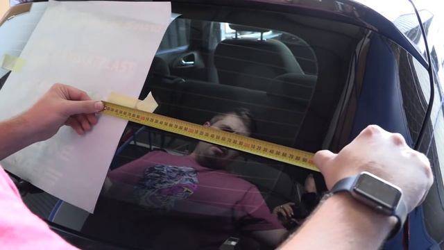 Technique and Process of Install Cut Vinyl with Vinyl Transfer Tape on Car Rear Windshield смотреть онлайн