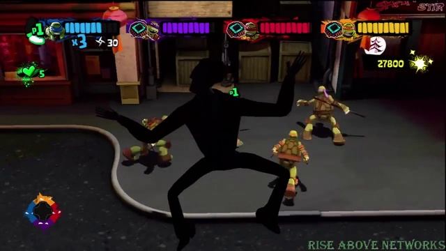 Nickelodeon's Teenage Mutant Ninja Turtles - Walkthrough (Part 14) - Mission 5-2 "Streets" [HD] смотреть онлайн