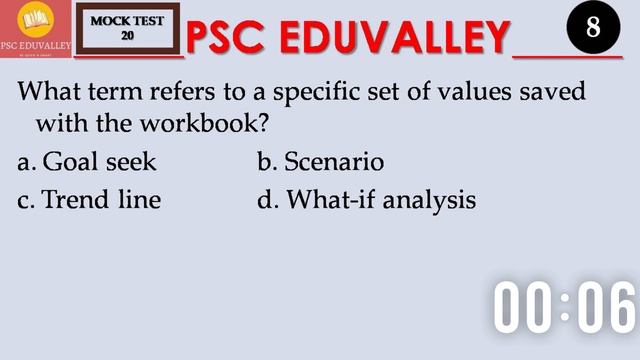 EP- 20| EXCEL 15 MARKS PYQ MOCK TEST | CLERK TYPIST EXAM SPECIAL смотреть онлайн
