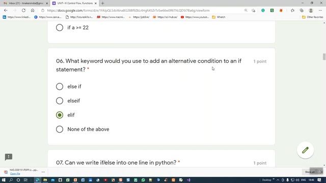 Dr. N. K. Sakthivel | Python Programming | GE8151 | UNIT III UNIT III Control Flow, Functions | смотреть онлайн