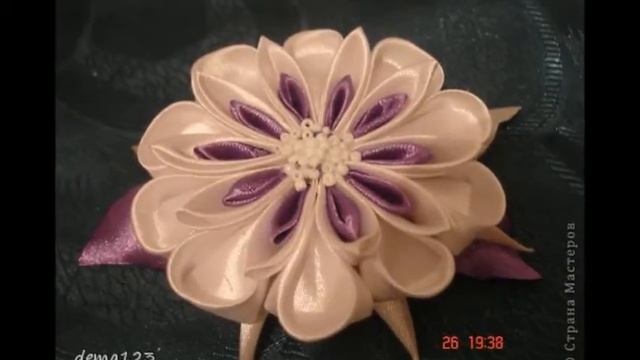 Интересные поделки из атласных лент получаются смотреть онлайн