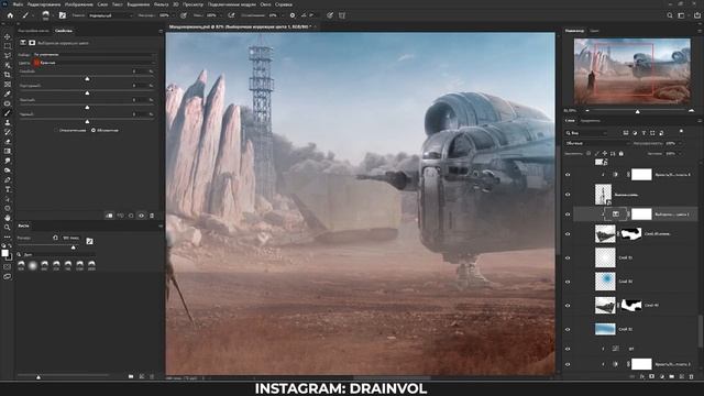 Создал Арт для СЕРИАЛА МАНДАЛОРЕЦ - Photoshop Speed Art смотреть онлайн