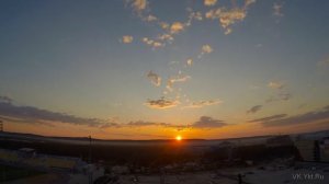 Sunset, Yakutsk. Timelapse by GoPro Hero4 / Закат солнца в Якутске