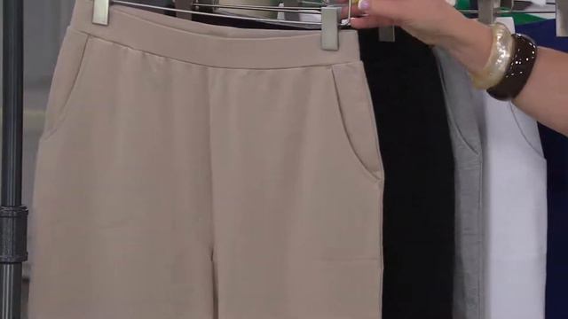 Denim & Co. Active Petite French Terry Crop Pants With Carolyn Gracie