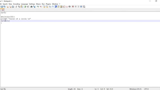 Perl - while Loop Example смотреть онлайн