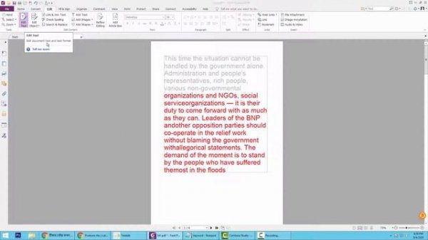 How to Change Text Color of a PDF document in Foxit PhantomPDF