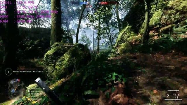 Battlefield 1 | Conquest | Argonne Forest | gtx 1080 + i7-3770k + ddr3-2133 | 1080p, ultra setting смотреть онлайн