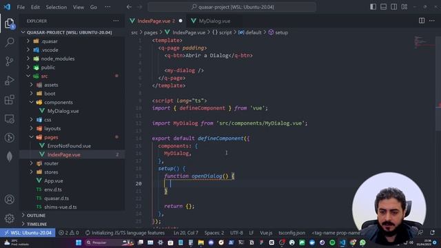 Mentoria de Programação - Dialog com Quasar (Vue3 + Typescript) смотреть онлайн