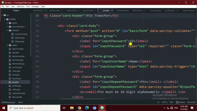 MLM Binary Plan In PHP & MYSQL || View Agent Available Pin & Send Pin to Agent || Part-21 смотреть онлайн