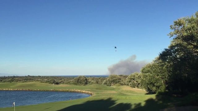 Aerial Helicopter & Plane Firefighting in San Roque - Spain 14/8/2015 смотреть онлайн