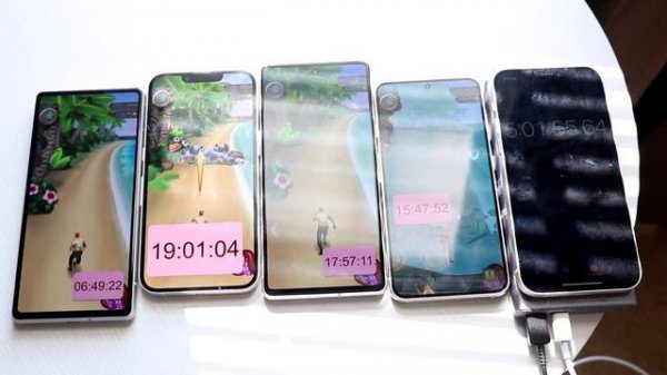 Google Pixel 7A Vs iPhone 14 Vs Google Pixel 7 Vs Samsung Galaxy S23 Battery Comparison!