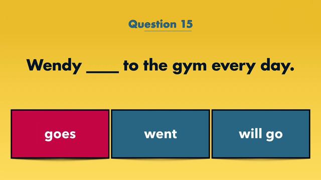 English Grammar Quiz: Present, Past, Future Simple смотреть онлайн