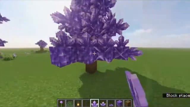 Minecraft - Simple amethyst crystal tree build tutorial - MinecraftRichy смотреть онлайн
