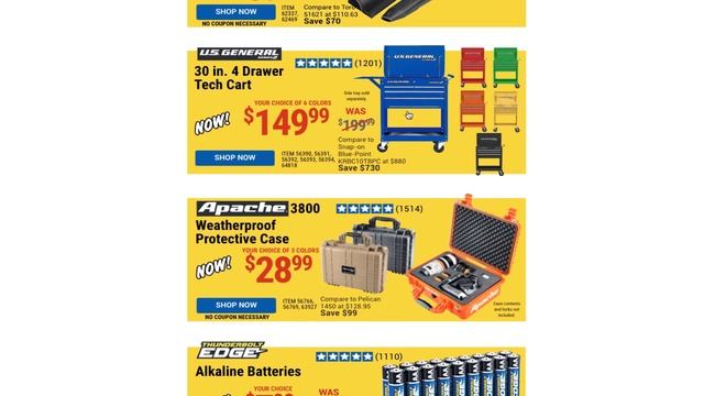 Hot Buys + Icon 20% Off @ Harbor Freight смотреть онлайн