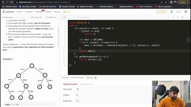 Lecture 128: Guess Number Higher or Lower || DP Series смотреть онлайн
