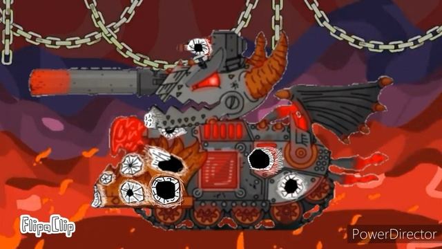KV-44M VS Red Executioner. Cartoons About Tanks.