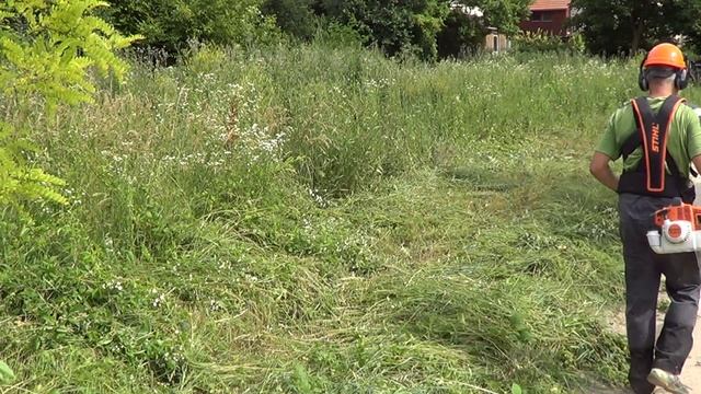 Stihl fűkasza FS 240, fűvágólap teszt, 150 -180cm magas gazban. смотреть онлайн