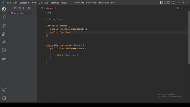8. Interface ni o'rganish. | Object Oriented PHP ni o'rganish | OOP o'rganish смотреть онлайн