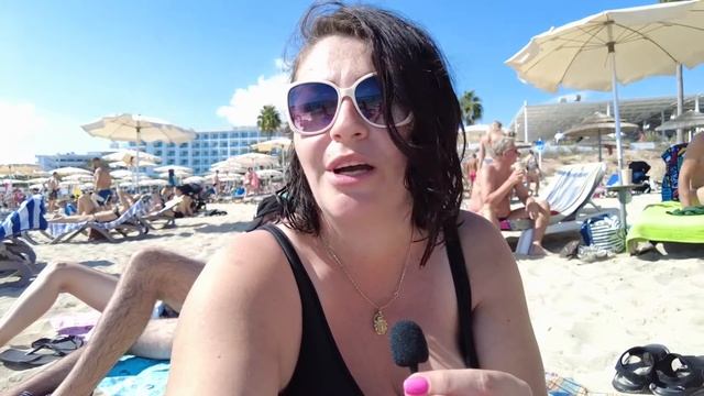 ЛУЧШИЙ ПЛЯЖ НА КИПРЕ NISSI BEACH! НАЛЕТЕЛ УРАГАН! ОБЗОР ПЛЯЖА. ГДЕ НЕДОРОГО ПОКУШАТЬ? смотреть онлайн