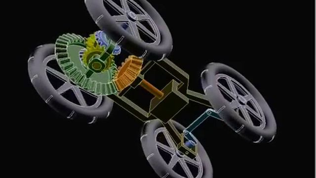 Как работает дифференциал. 3D модель смотреть онлайн