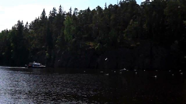 Остров Валаам. Заезд на остров Валаам со стороны часовни Радость смотреть онлайн