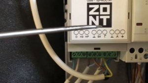 Zont H-1V установка на Protherm Скат 18 КE/14 плюс датчик движения