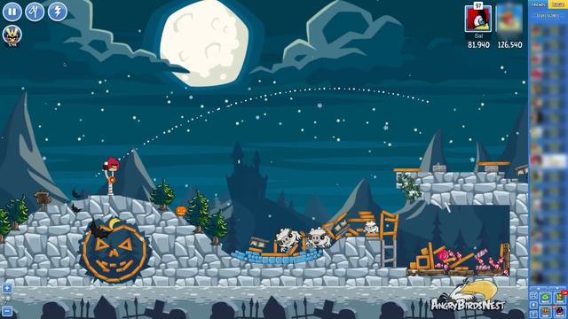 Angry Birds Friends Halloween Tournament Level 1 Week 178 Power Up Highscore Walkthrough смотреть онлайн