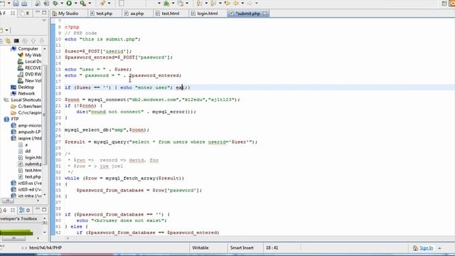 100 php tutorials - part 8 - login validation part2 смотреть онлайн