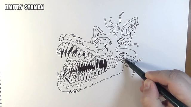 How to draw Twisted Foxy, FNaF, Как нарисовать Твистед Фокси, ФНаФ смотреть онлайн