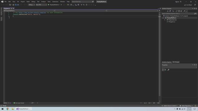 How to display your name in a c# console application смотреть онлайн