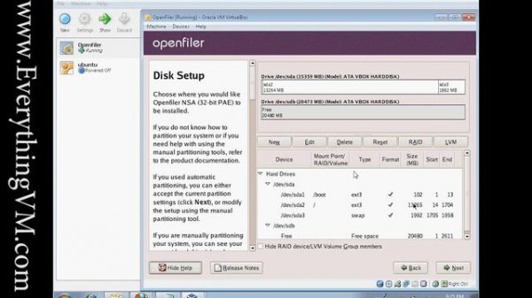 OpenFiler Installation Tutorial