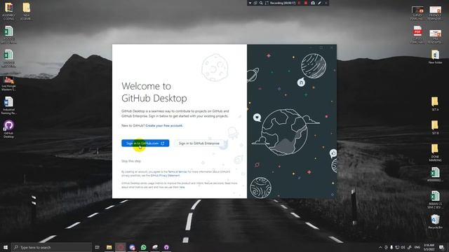 TUTORIAL VIDEO BY MISS SYIRA | How to Login GitHub Account using GitHub Desktop