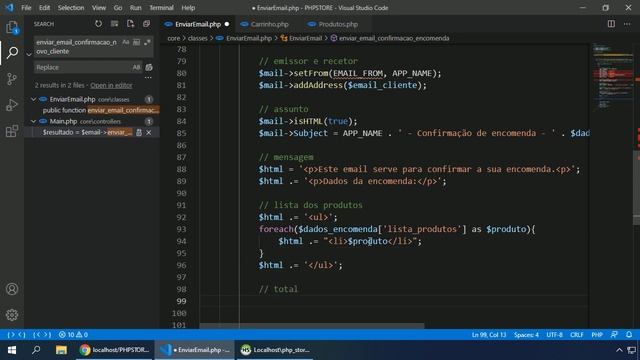 PHP Webstore #047 ENVIO DO EMAIL DE CONFIRMAÇÃO DE ENCOMENDA смотреть онлайн