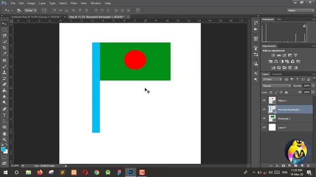 Photoshop - Rectangle Tool, Rounded Rectangle tools, Ellipse tools| |Free Graphic Design | | flag смотреть онлайн