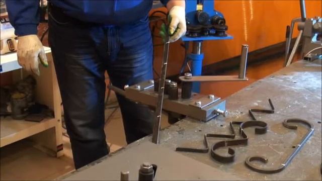 "ГНУТИК" Кузнечный инструмент. Станок для художественной ковки смотреть онлайн