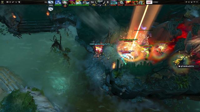 Dota 2 Universe, The Perfect Echo Slam Roshan - EG vs CDEC TI5 смотреть онлайн