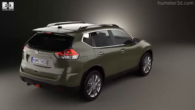 Nissan X-Trail 2015 by 3D model store Humster3D.com смотреть онлайн
