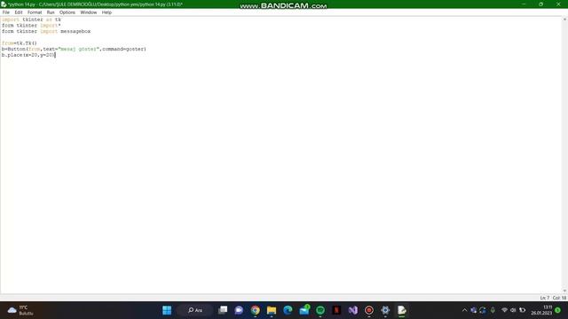 altınoluk myo -21 python tkinter messagebox kullanımı(şule demircioğlu) смотреть онлайн