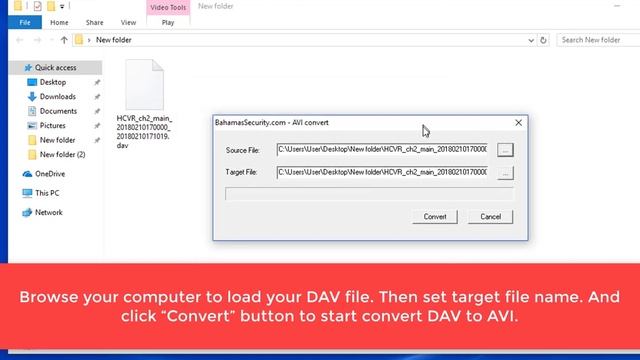 How to Convert DAV file to MP4, AVI, MPG, FLV, etc смотреть онлайн